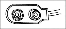 STRAP BATTERY 9V I-STYLE 4"LEAD