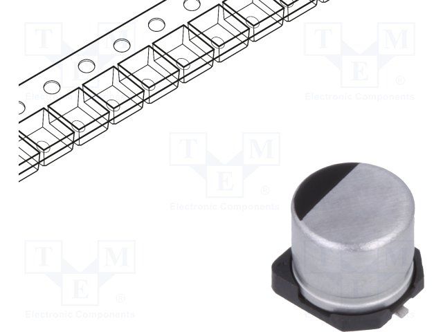 100uF 25V 20% Aluminum Electrolytic Capacitor SMD