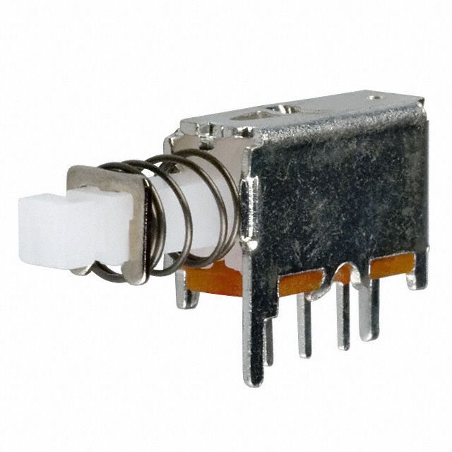 Illuminated SPDT Pushbutton Switch, 0.2A 30VDC, Right Angle, Through Hole