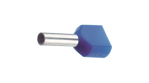 Bootlace ferrule black 2x6 mm²/12 mm, 460714D, Vogt