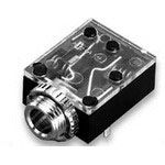 3-Pole Audio/RCA Jack, Right Angle, Solder, Nickel/Silver