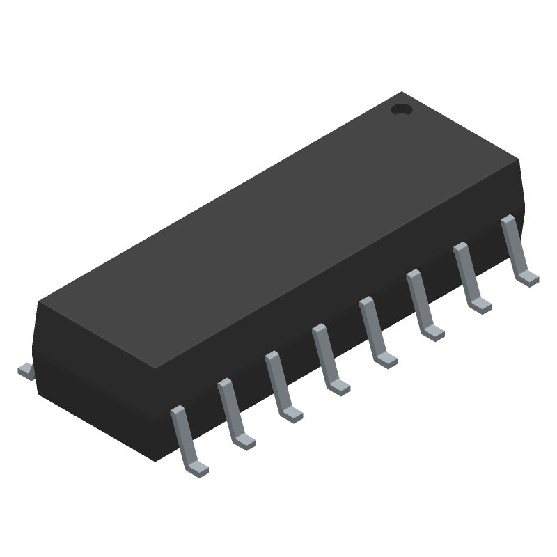 4-Ch Transistor Optocoupler, 5.3kV Isolation, 70V VCEO, 60mA IF, SMD