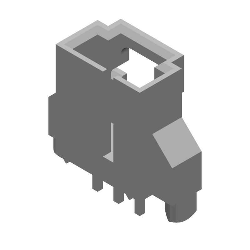 3 Pos Male Header, 2.54mm Pitch, Solder, Vertical, 250V