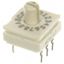 16 Pos Rotary Coded Switch, Hex/Binary, 30VDC, 100mA, TH