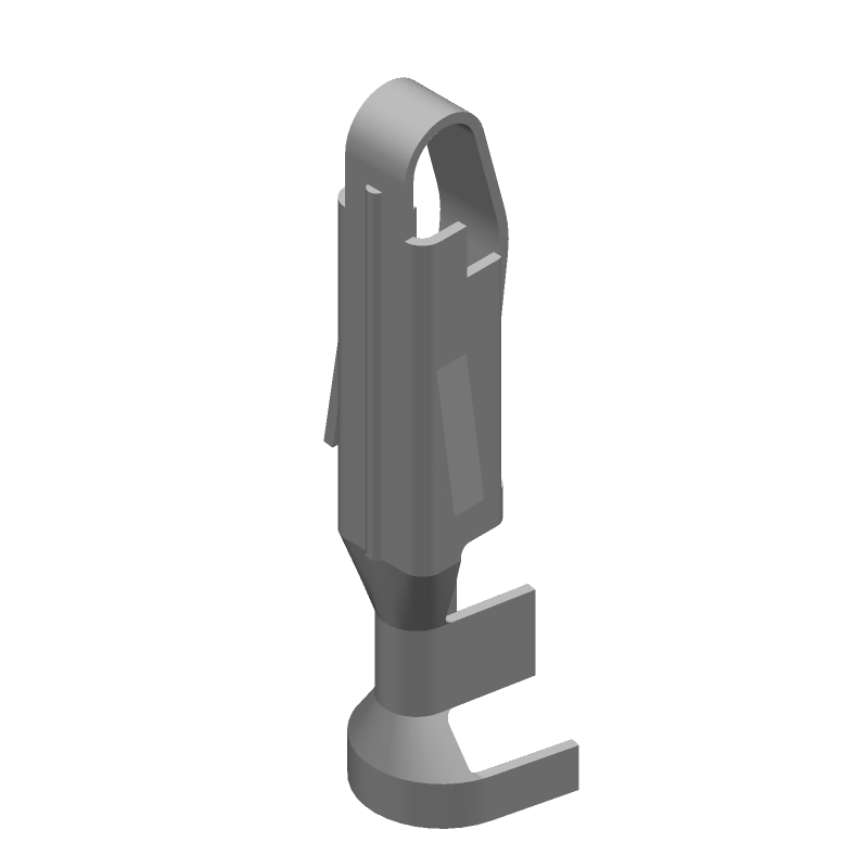 7A Gold Plated Female Power Contact, Crimp, Straight, 14-18AWG