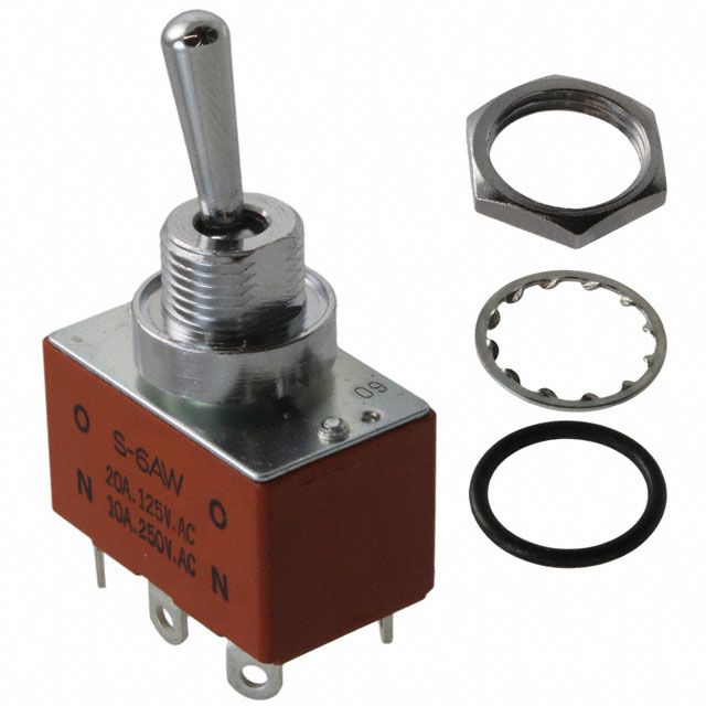 20A 250VAC DPDT Toggle Switch, Solder Lug, Panel Mount