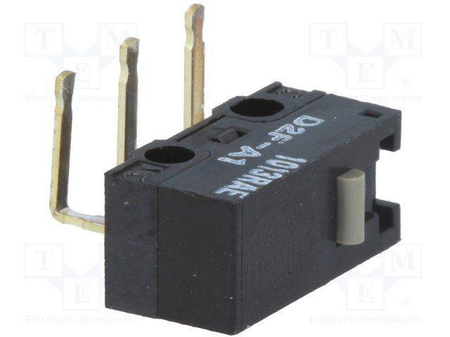 SPDT Microswitch, 3A 125VAC, Pin Plunger, Solder, Through Hole