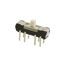 Switch Slide ON-ON-ON DP3T Side 200mA 12VDC 10000Cycles PC Pin Bulk