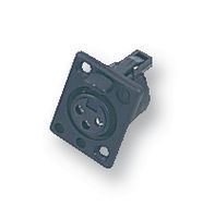 5-Pole Female XLR Panel Mount Connector, 7.5A, 250V, Solder