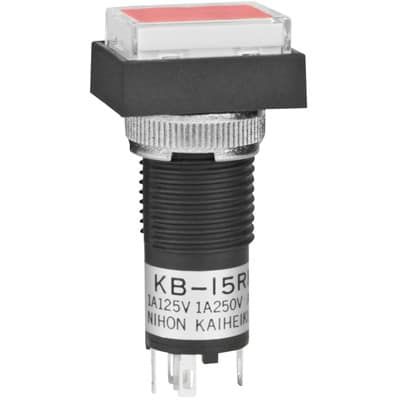 Switch Push Button ON (ON) SPDT Rectangular Button 1A 250VAC 30VDC Momentary Contact Panel Mount Solder Lug