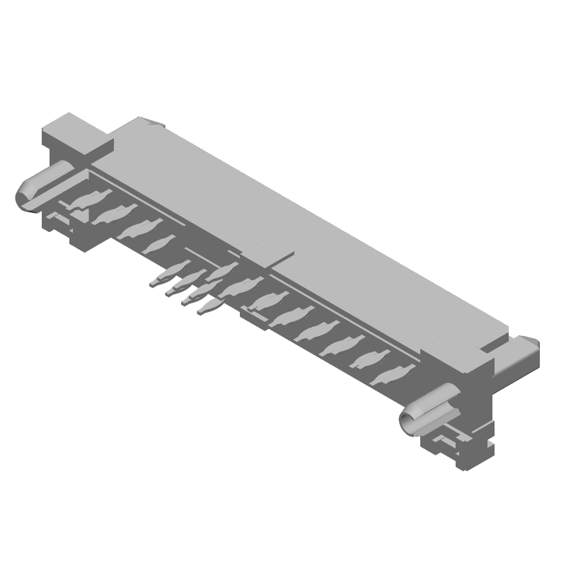 29 Pos Female Receptacle, 1.5A, 30V, Press-Fit, Vertical