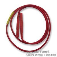 MULTI-CONTACT   66.9393-100-22   Test Lead, 4mm Banana Plug to 4mm Banana Plug, Red, 1 kV, 32 A, 1 m