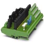 16-channel analog module with a screw connection and a fuse for each signal path (5 x 20 mm) with failure indication (LED). The voltage supply and the 40-pos. system connection are designed redundantly