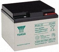 YUASA         NPL24-12             Rechargeable Battery, NP Series, Valve Regulated, Single Cell, Lead Acid, 24 Ah, 12 V, Bolt