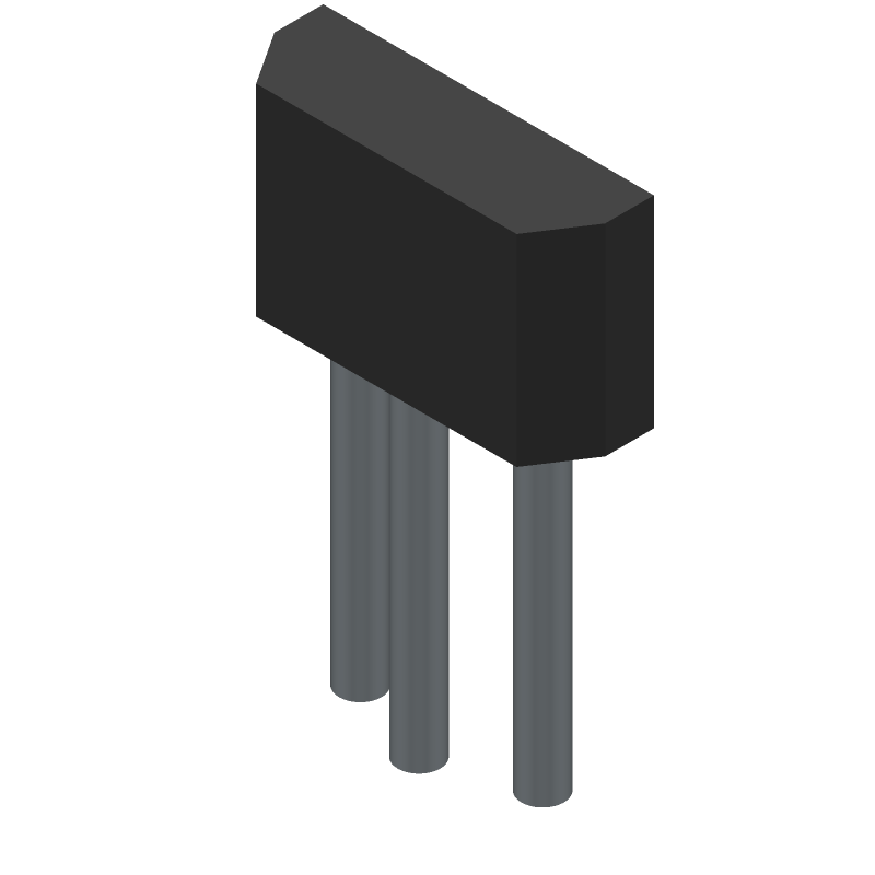 Hall Effect Sensor, -18mT Min, 18mT Max, 400mV, BICMOS, Plastic/epoxy, Rectangular, 3 Pin, Through Hole Mount, LEAD FREE, ULTRA MINI, SIP-3