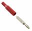 Banana Plug, Male, Red, 15A, 5kV, Crimp