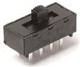 SP3T Slide Switch, On-On-On, 4A, 250VAC, Panel Mount