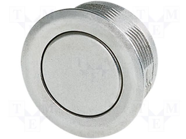 Illum. Pushbutton Switch, SPST, Momentary, 125mA, 48VDC, Solder