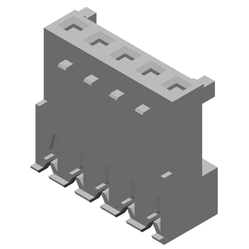 5 Pos IDC Receptacle, 7A, 600V, 3.96mm Pitch, Female Socket, Yellow