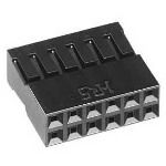 Conn Housing RCP 10 POS 2.54mm Crimp ST Cable Mount Black Bag