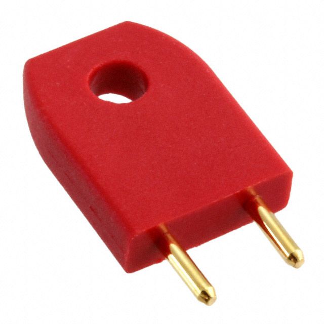 2-Pos 5.08mm Pitch Gold Plated Brass Male PCB Shorting Link