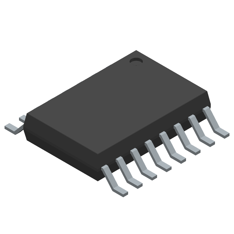 Radiation hardened 8-channel, 50 kSPS to 1 MSPS, 12-bit A/D converter 16-CFP -55 to 125