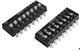 DIP Switches / SIP Switches 10P Knife-Edge 2.3mm Slide SMT Raised-Act
