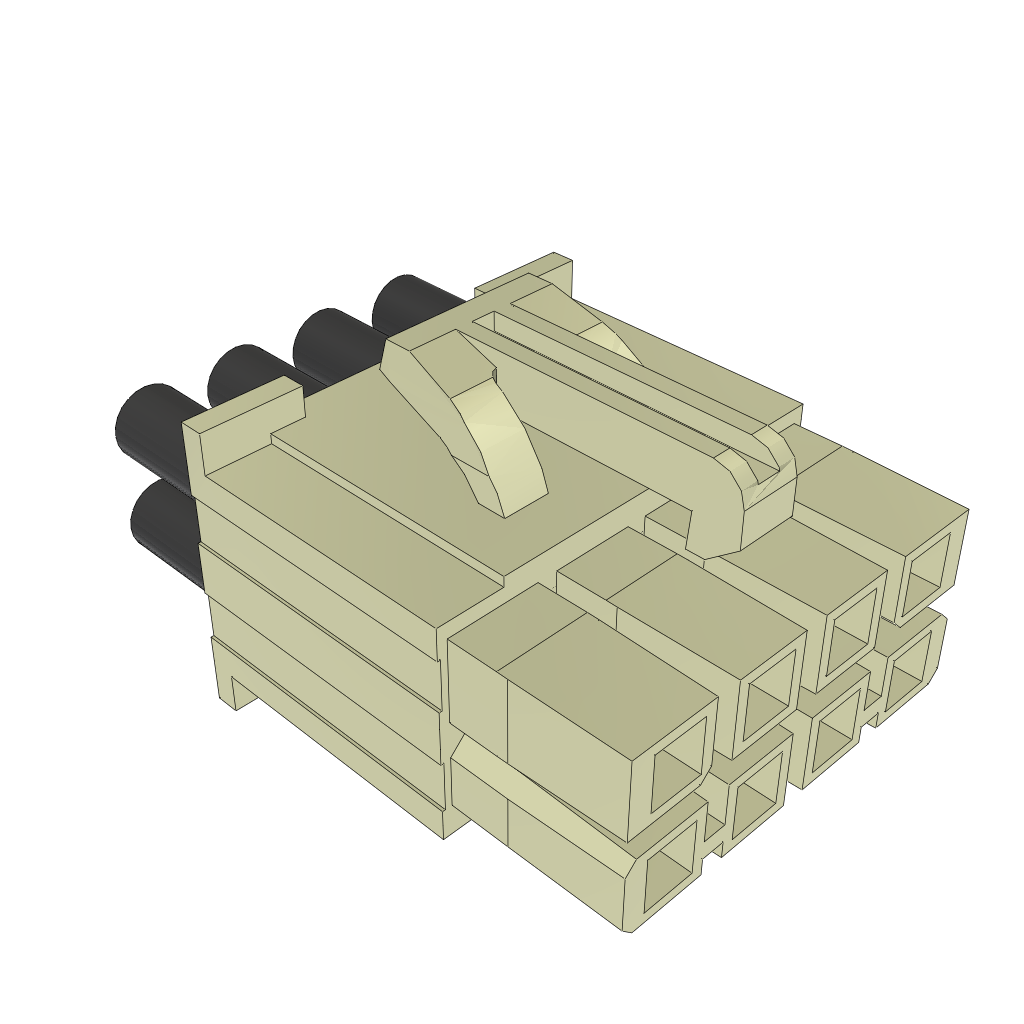 16AWG Power Cable Assembly, SKT, Crimp, PVC Jacket, -10°C to 105°C