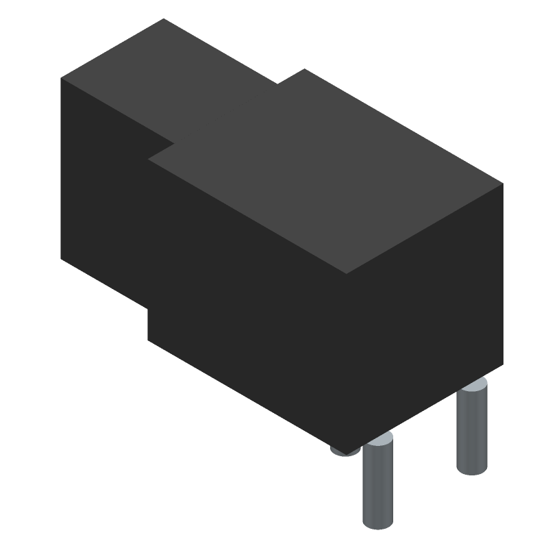 DC Power Connector, 12V, 5A, 2mm Pin, Right Angle, Through Hole