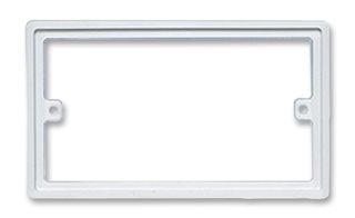 BG         818             2 Gang Backbox Spacer, 10mm White