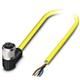M12 Female 4-Pos 3-Contact 22AWG PVC Cable 2m 4A 250V IP65