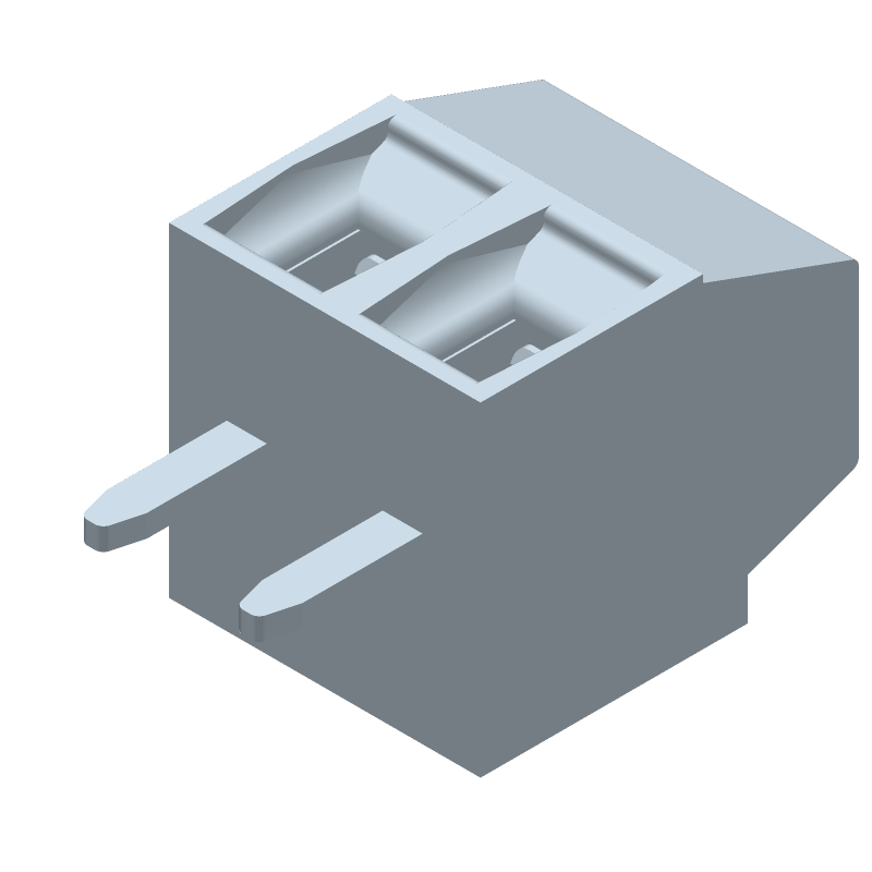 2 Pos 3.5mm Pitch Terminal Block, 12A, 300V, Thru-Hole, Green