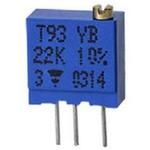 Res Cermet Trimmer 100 Ohm 10% 0.5W(1/2W) 19(Elec)/22(Mech)Turns 2.2mm (9.7 X 5 X 11.1mm) Pin Thru-Hole Tube