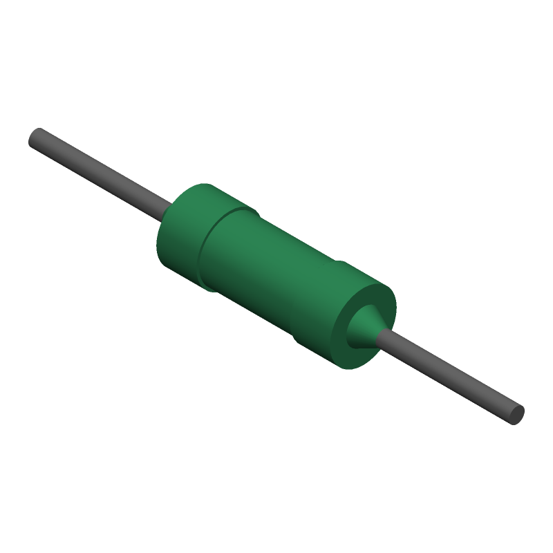 1W 5% 1kR Metal Film Resistor, Axial, 350V