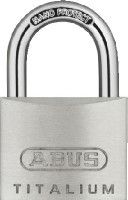 Abus 50mm Titalium Key Padlock, 8mm Shackle