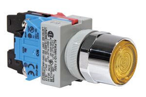 Switch Push Button N.O./N.C. DPST Extended Round Button 10A 440VAC 220VDC 745.7VA Momentary Contact Screw Panel Mount