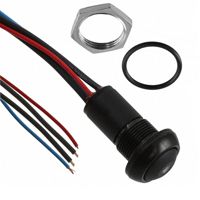 Illuminated Pushbutton Switch, SPST-NO, 5A, 48VDC, Green LED, IP67