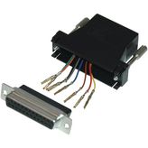 Adaptor D-Sub 25 female to RJ45P, DA25-SMJ8-K-RC, Encitech Connectors AB
