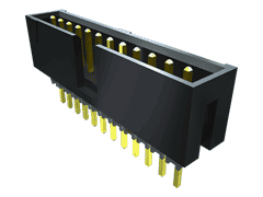 Conn Elevated Shrouded Header HDR 34 POS 2.54mm Solder ST Thru-Hole