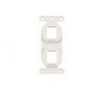 Connector Accessories Electrical Style Datacom Wall Plate White Bulk