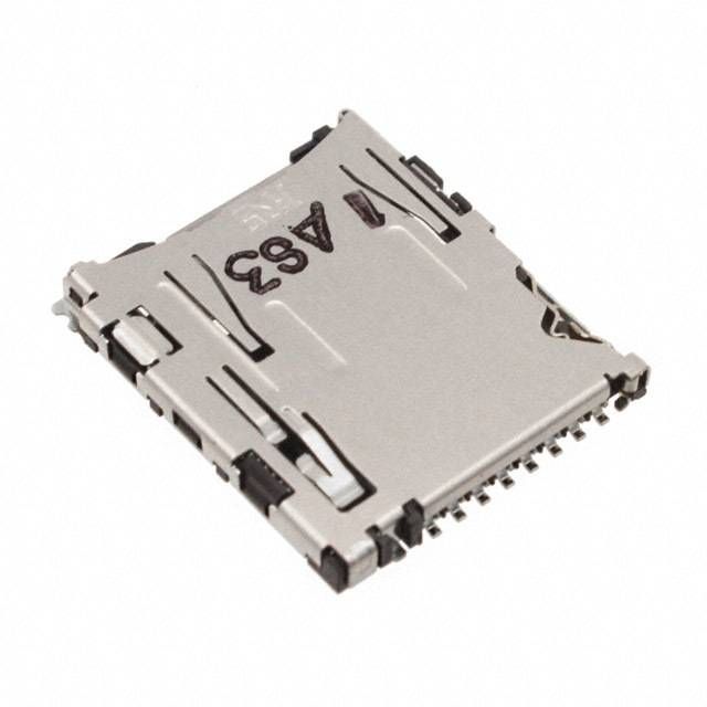 MicroSD Card Socket, 8 Pos, RA, SMD, 1.1mm Pitch, 0.5A