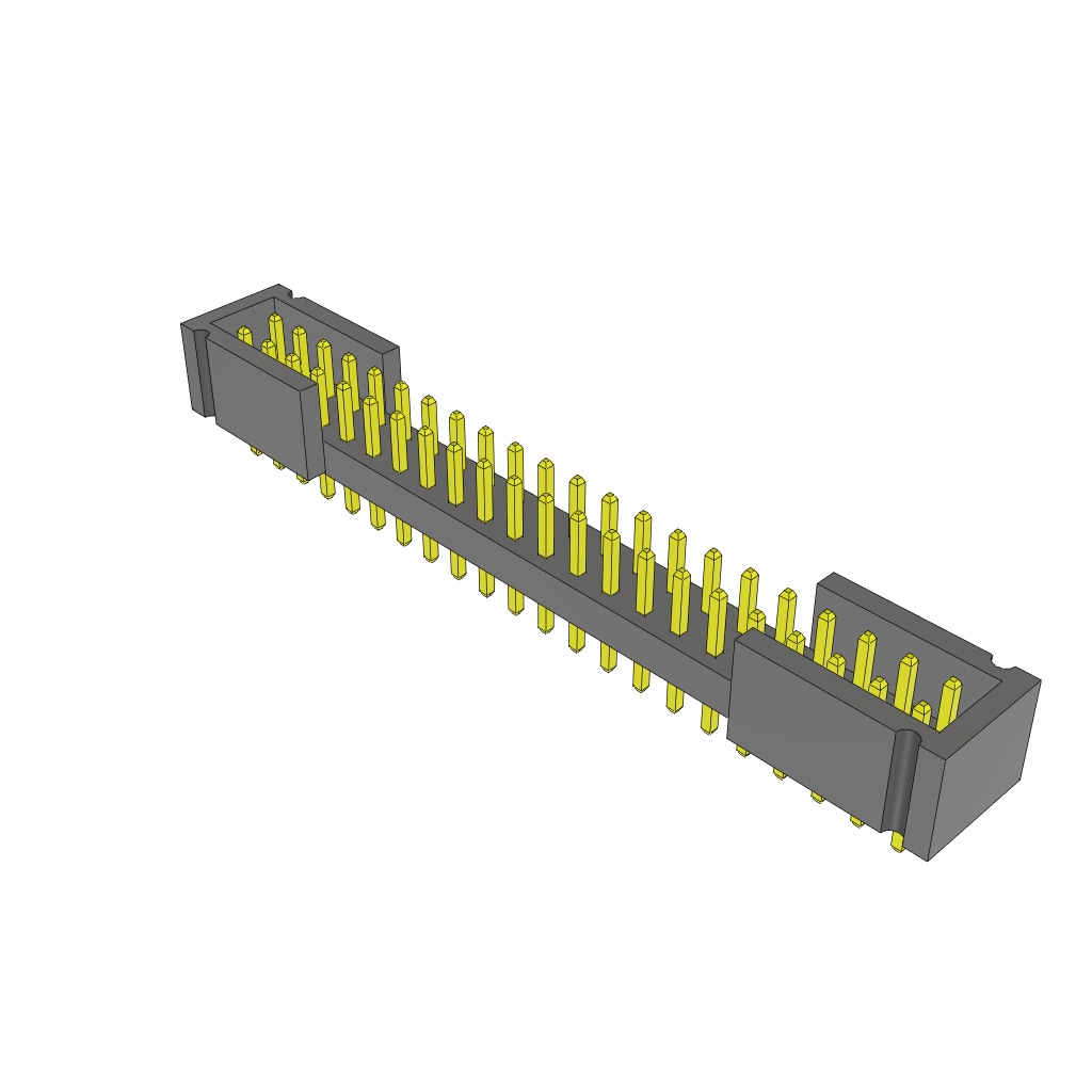 Conn Shrouded Header HDR 44 POS 2mm Solder ST Top Entry Thru-Hole Bulk