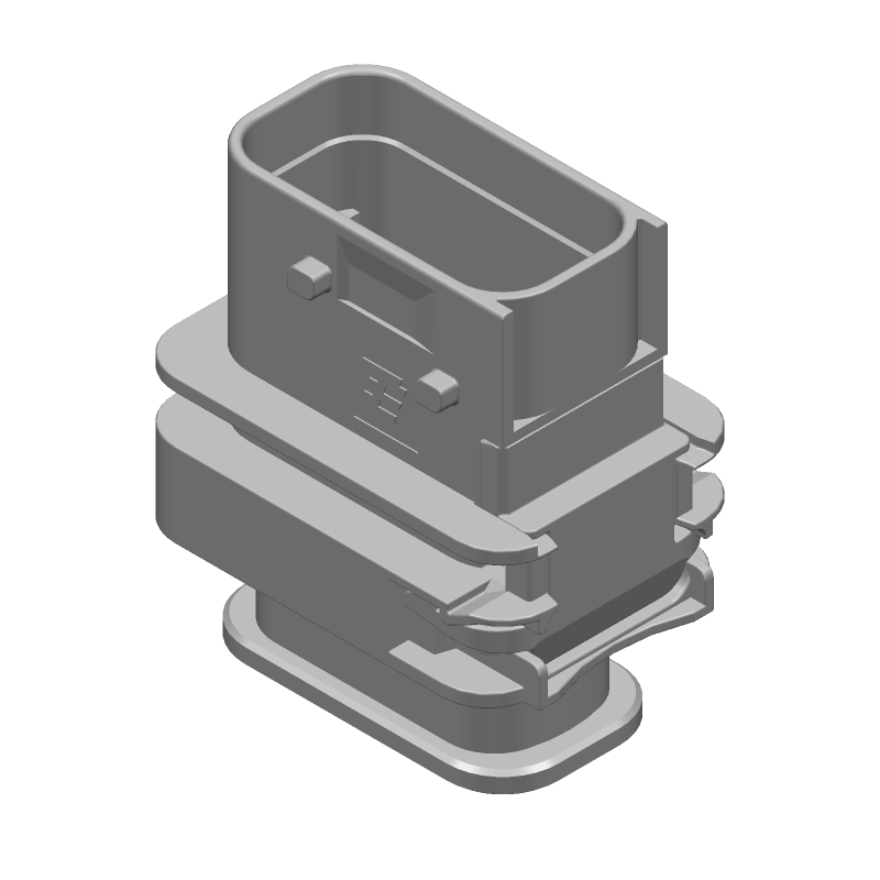 10 Pos Wire Housing, Crimp, PBT, Black, Straight, Signal