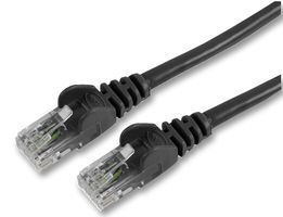 BELKIN   A3L791B02M-BLKS   Network Cable, Cat5e, RJ45 Plug, RJ45 Plug, 6.56 ft, 2 m, Black