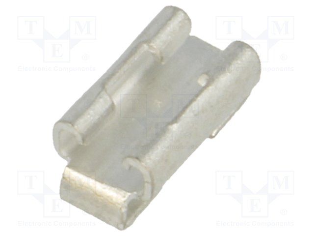 Clip; Automotive Fuse; 0.312 in. x 0.516 in.; Tin Nickel Plated Brass; (4) 0.312 in. Slot Mount