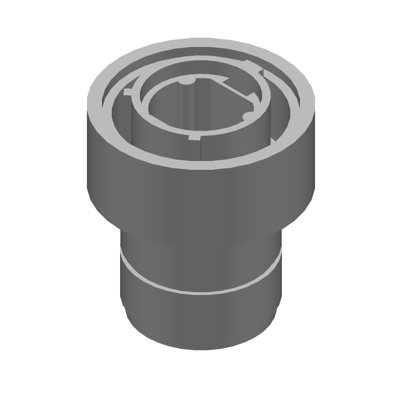 5 Pos Male Crimp Plug, Size 14, IP65, Threaded Coupling