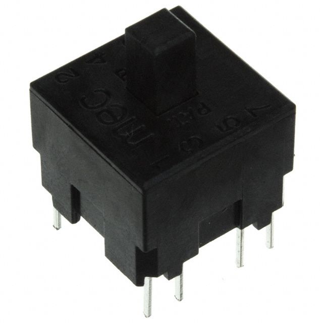 Illuminated Pushbutton Switch, 4PST, 120VAC, 250mA, Through Hole