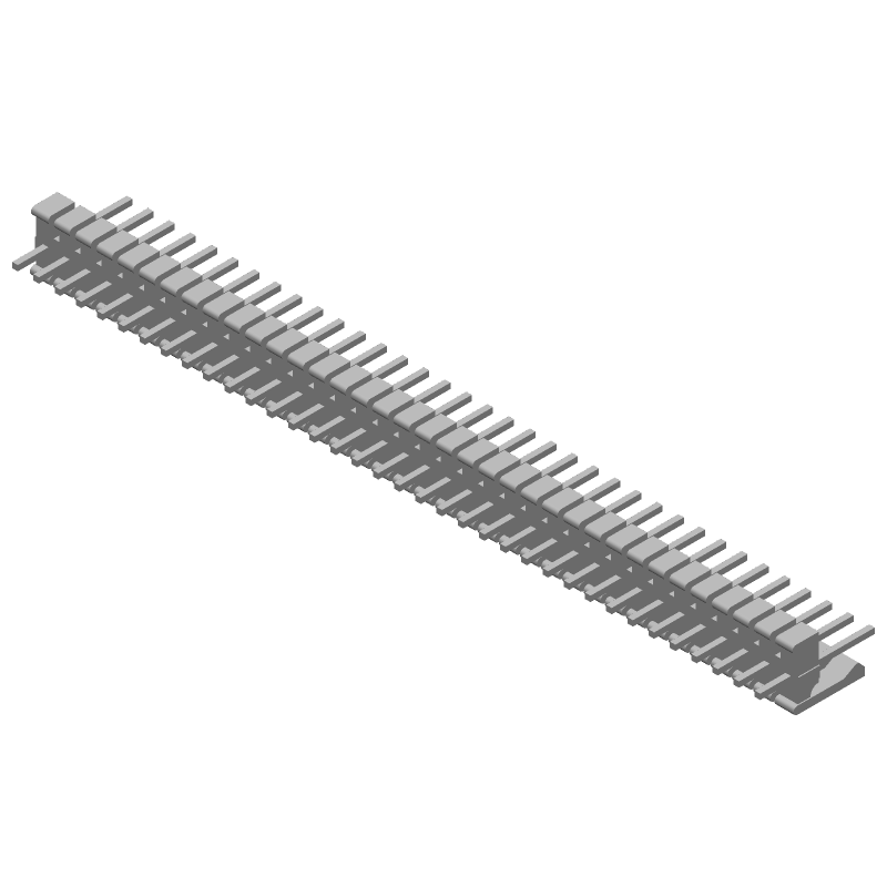 36 Pos 1 Row Male Header 2.54mm Pitch Straight Solder Tin