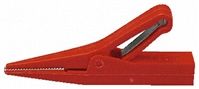 HCK Crocodile Clip, Brass Contact, 10A, Red