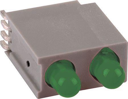 PCB LED, SMD 3 mm round green/green standard, 1201.8831, Mentor